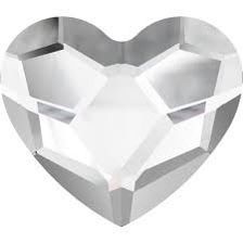 Swarovski® Flatback Hotfix Heart Crystal 10mm