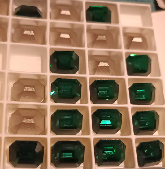 Swarovski® Fancy Octagon Emerald 12x10mm