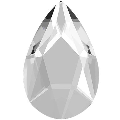 Swarovski® Nail Crystals Flat Pear Crystal 8x5mm