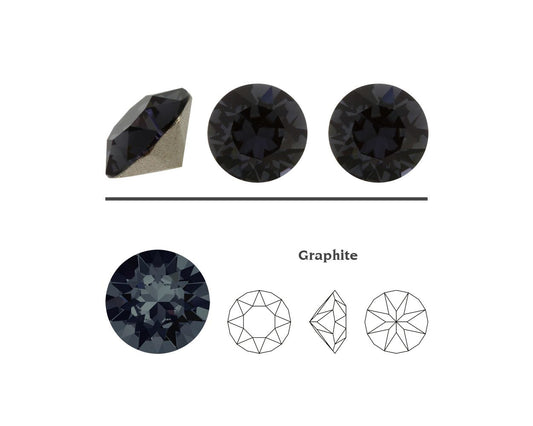 Swarovski® Chaton Graphite PP9