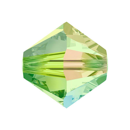 Swarovski® Beads Bicone Peridot Aurore Boreale 4mm