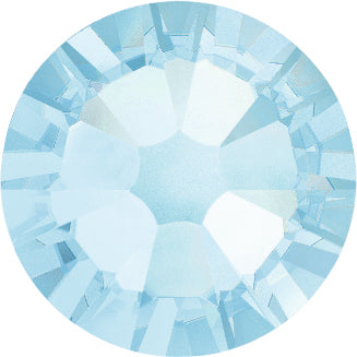 Swarovski® Nail Crystals Flat Rund Aquamarine SS20