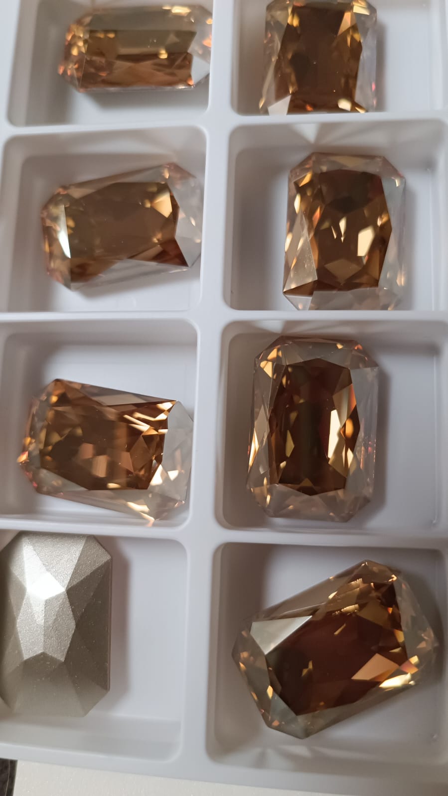 Swarovski® Fancy Kaleidoscope Thin Octagon Golden Shadow 27x18.5mm