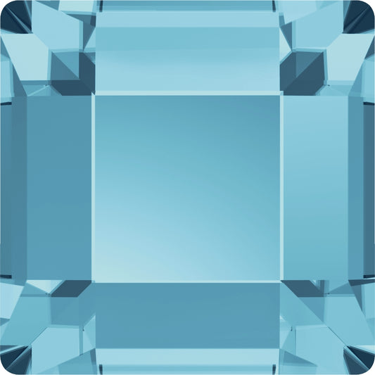 Swarovski® Flatback Square Aquamarine 6mm