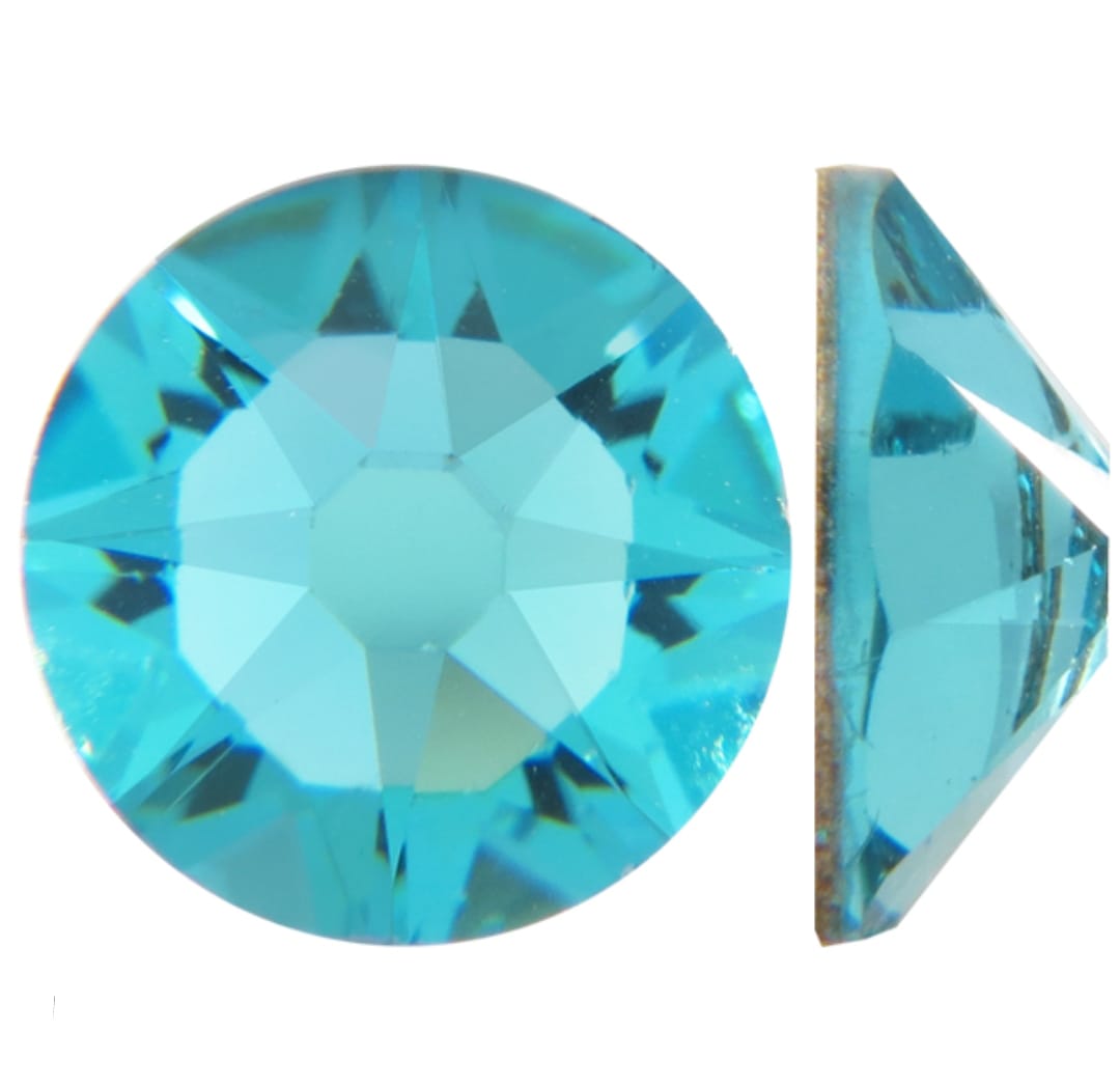 Swarovski® Nail Crystals Flat Rund Light Turquoise SS5