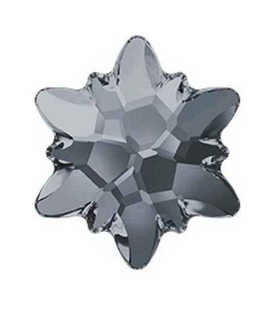 Swarovski® Flatback Edelweiss Silver Night 10mm