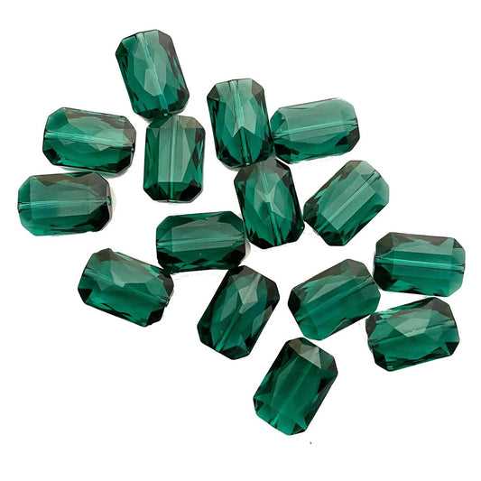 Swarovski® Beads Emerald Cut Bead Emerald 18x12.5mm