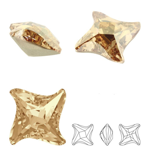 Swarovski® Fancy Twister Golden Shadow 17mm