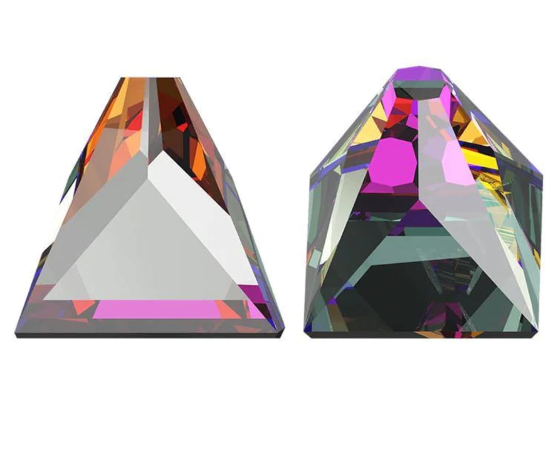 Swarovski® Flatback Square Spike Volcano 4x4mm