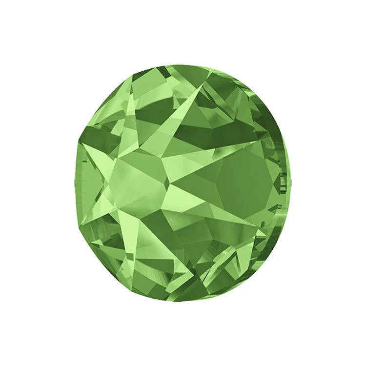 Swarovski® Flatback Rund Peridot SS30