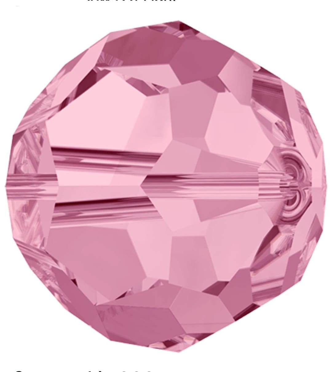 Swarovski® Beads Facet Light Rose 8mm