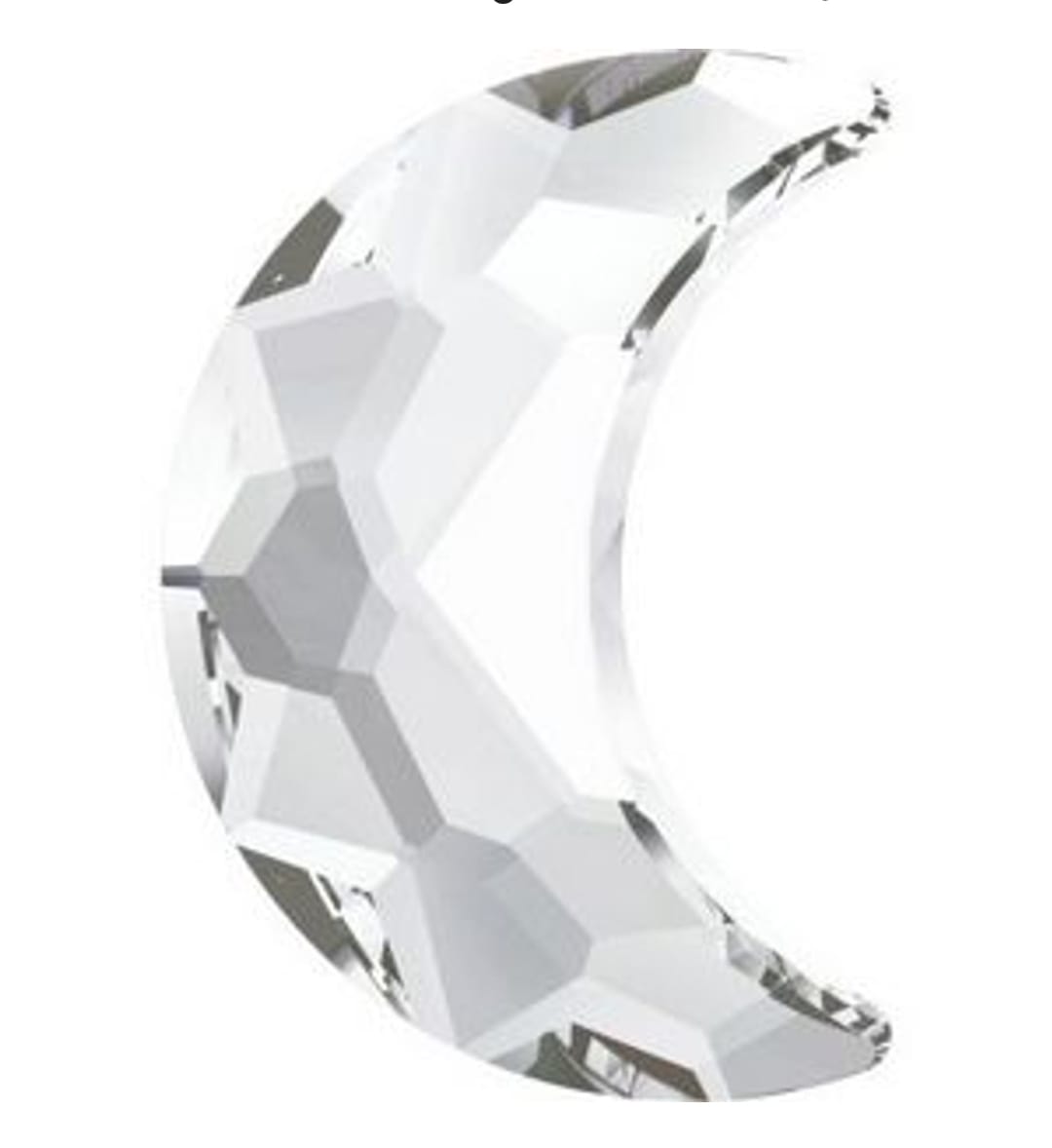 Swarovski® Flatback Hotfix Moon Crystal 8x5.5mm