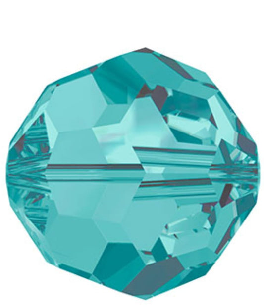 Swarovski® Beads Facet Blue Zircon 6mm