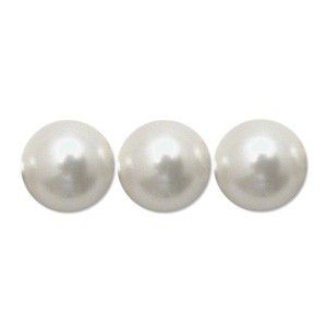 Swarovski® Pearl Half-Drilled White Pearl 10mm