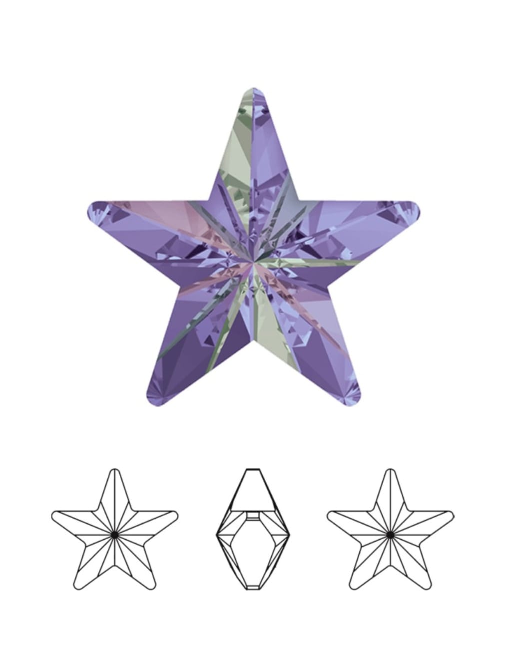 Swarovski® Fancy Star Vitrail Light 5mm