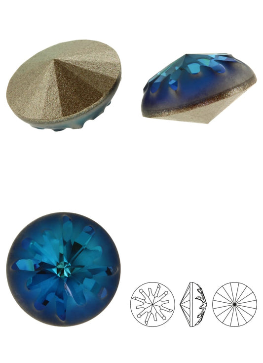 Swarovski® Fancy Sea Urchin Round Bermuda Blue 10mm