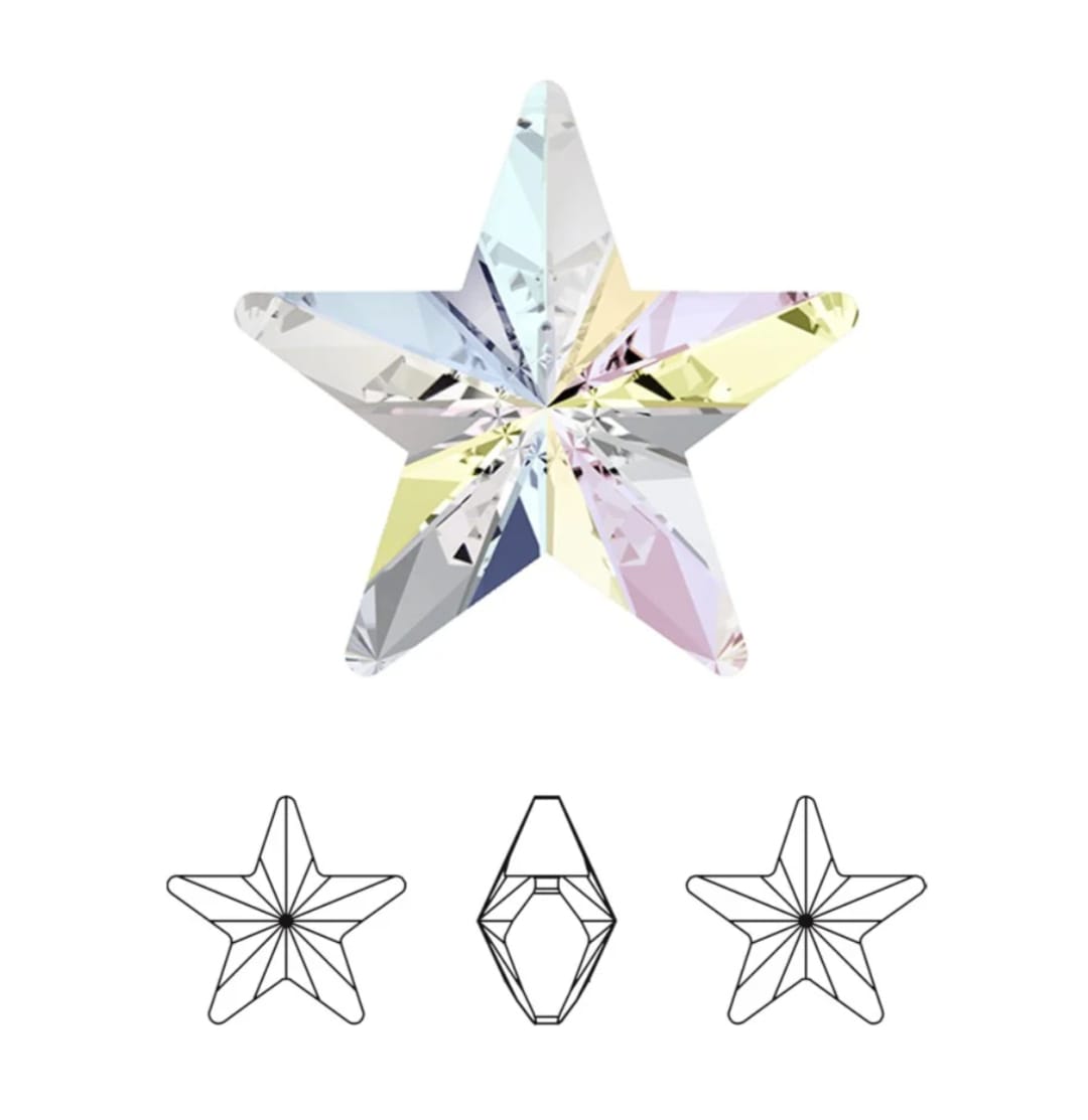 Swarovski® Fancy Star Aurore Boreale 10mm