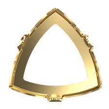 Swarovski® Setting Kaleidoscope Triangle Gold 9.2x9.4mm