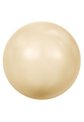 Swarovski® Pearl Half-Drilled Light Gold Pearl 8mm