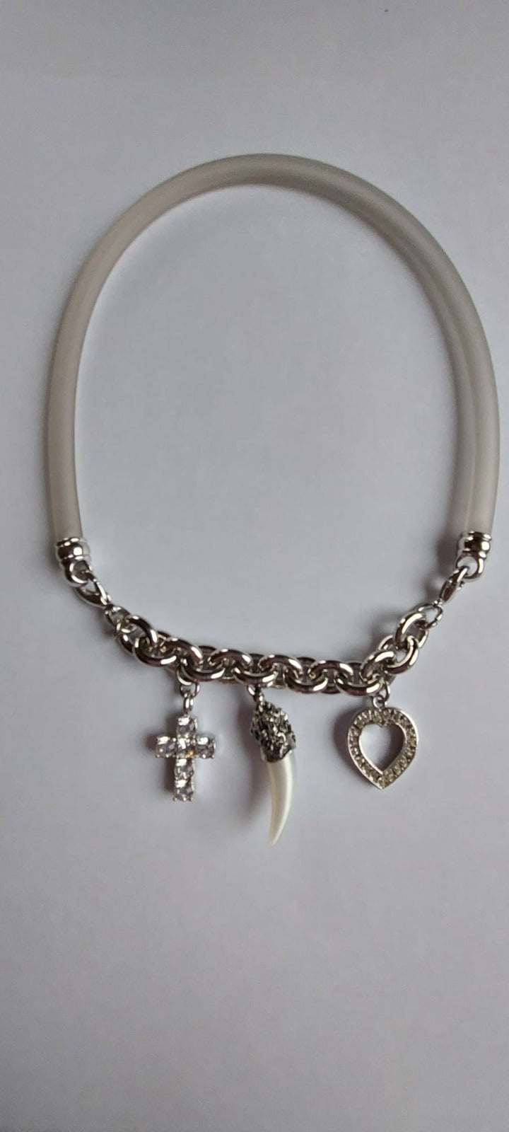 6010 Vintage Kette mit Swarovski Kristall 40cm