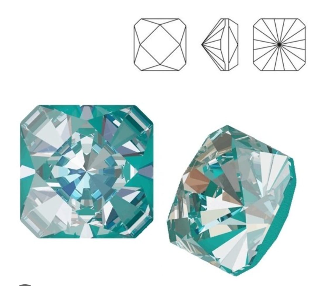 Swarovski® Fancy Kaleidoscope Square Laguna DeLite 20mm