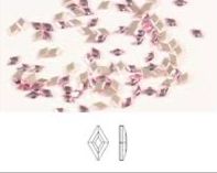 Swarovski® Nail Crystals Flat Diamond Light Rose 5x3mm