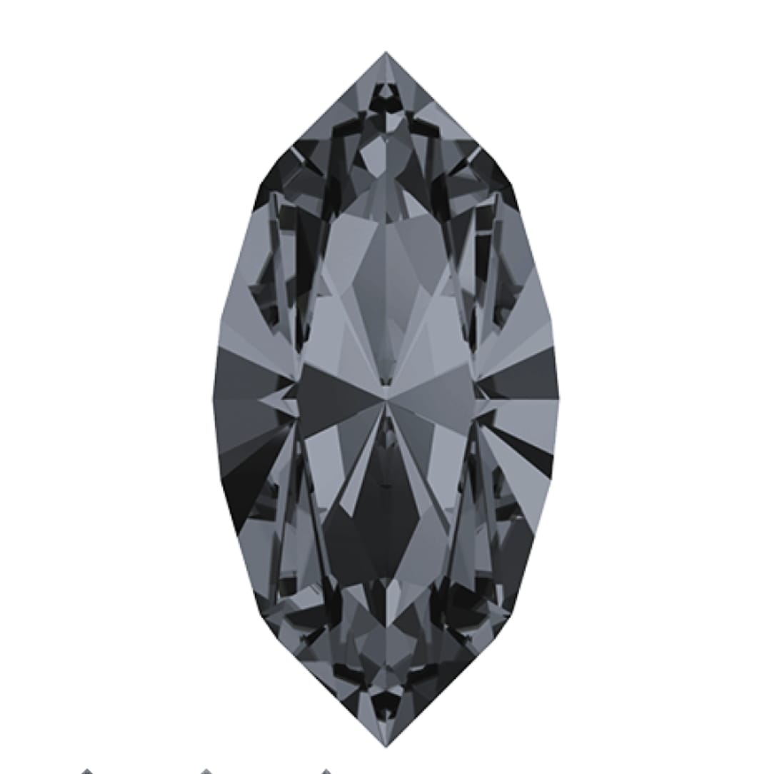 Swarovski® Fancy Navette Graphite 10x5mm