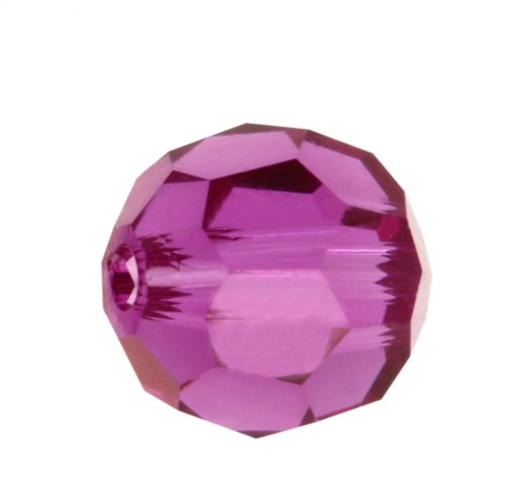 Swarovski® Beads Facet Fuchsia 6mm