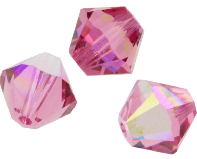 Swarovski® Beads Bicone Rose Aurore Boreale 5mm