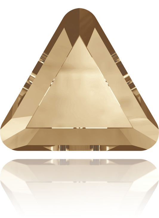 Swarovski® Nail Crystals Flatback Triangle Golden Shadow 3.3mm