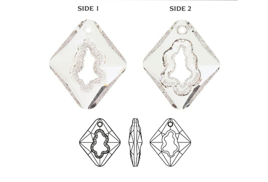 Swarovski® Anhänger Growing Crystal Rhombus Crystal 36mm