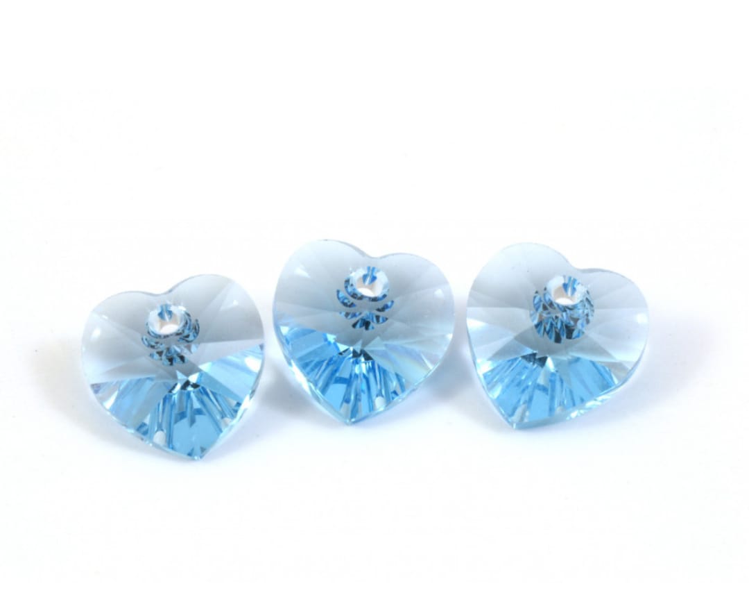 Swarovski® Anhänger Heart Aquamarine 14mm