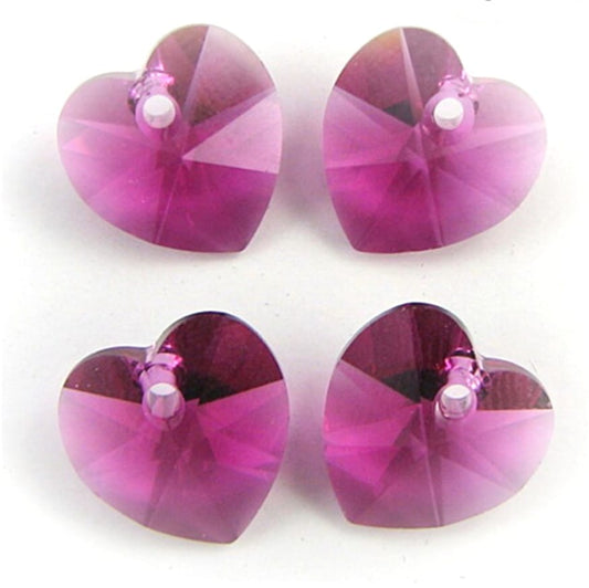 Swarovski® Anhänger Heart Fuchsia 18mm