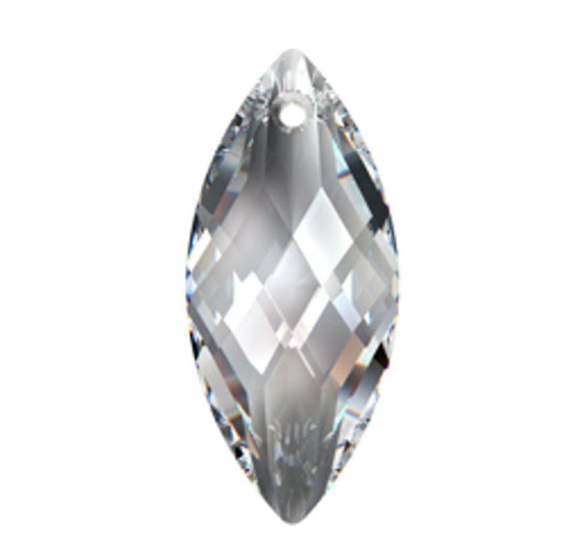 Swarovski® Anhänger Navette Silver Shade 30x14mm