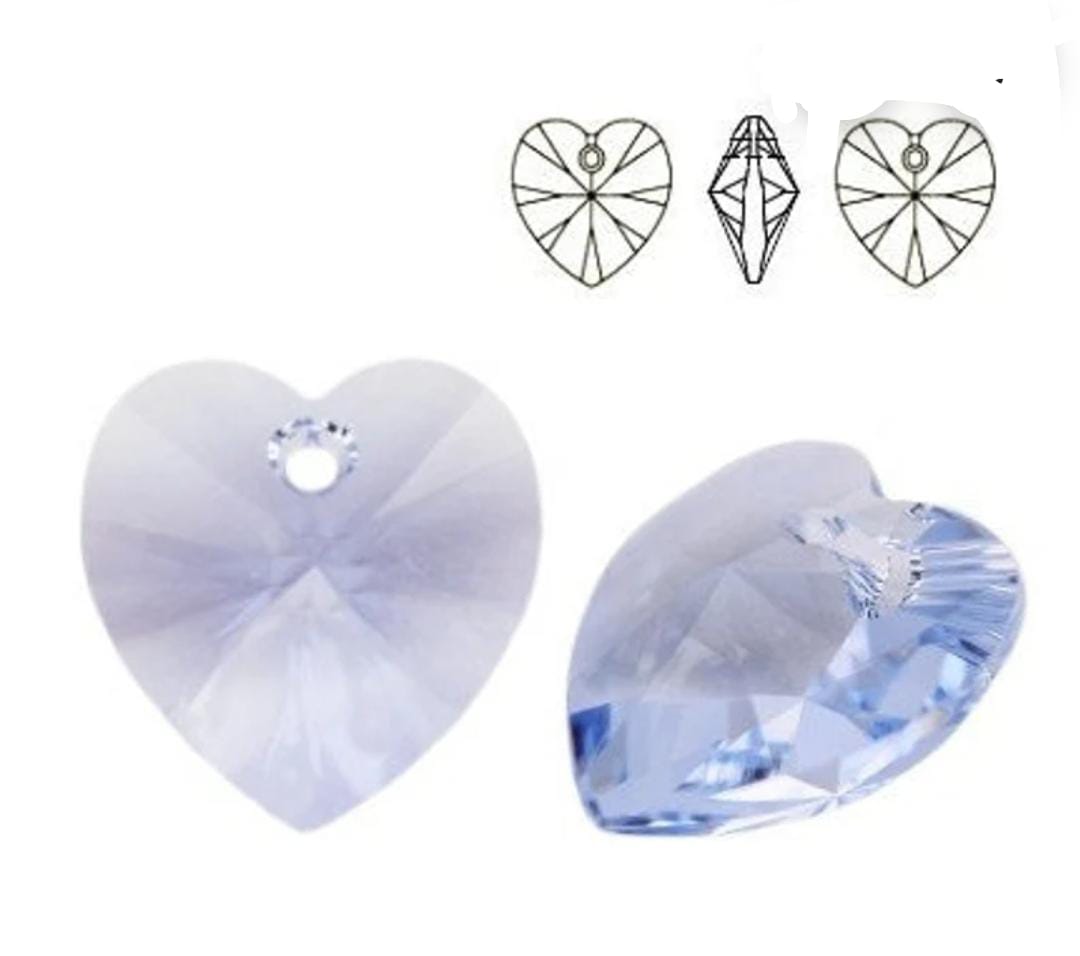 Swarovski® Anhänger Heart Provence Lavender 14mm