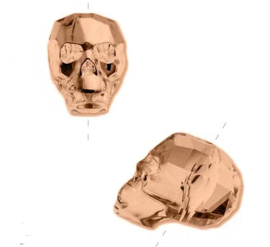 Swarovski® Beads Skull Roségold 13mm