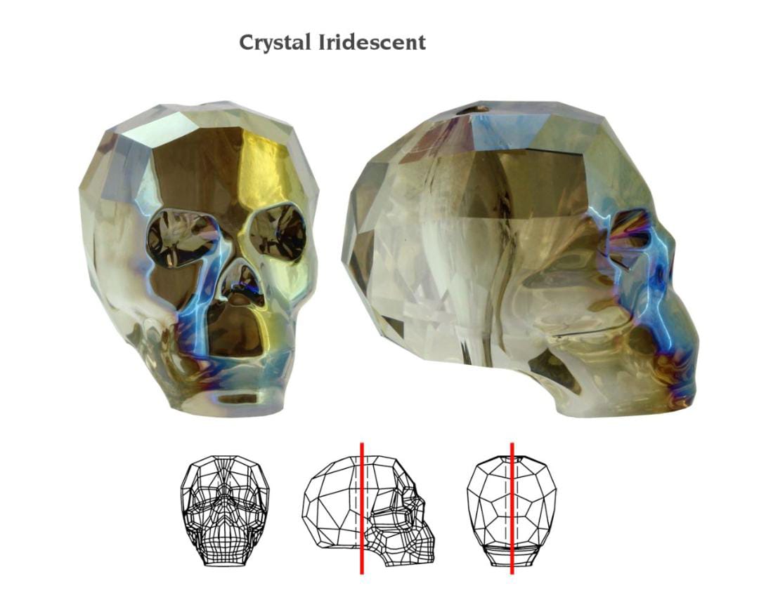 Swarovski® Beads Skull Iridescent 19mm