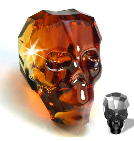 Swarovski® Beads Skull Red Magma 19mm