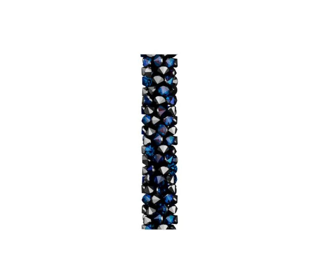 Swarovski® Beads Fine Rocks Tube Bermuda Blue 30x6.7mm