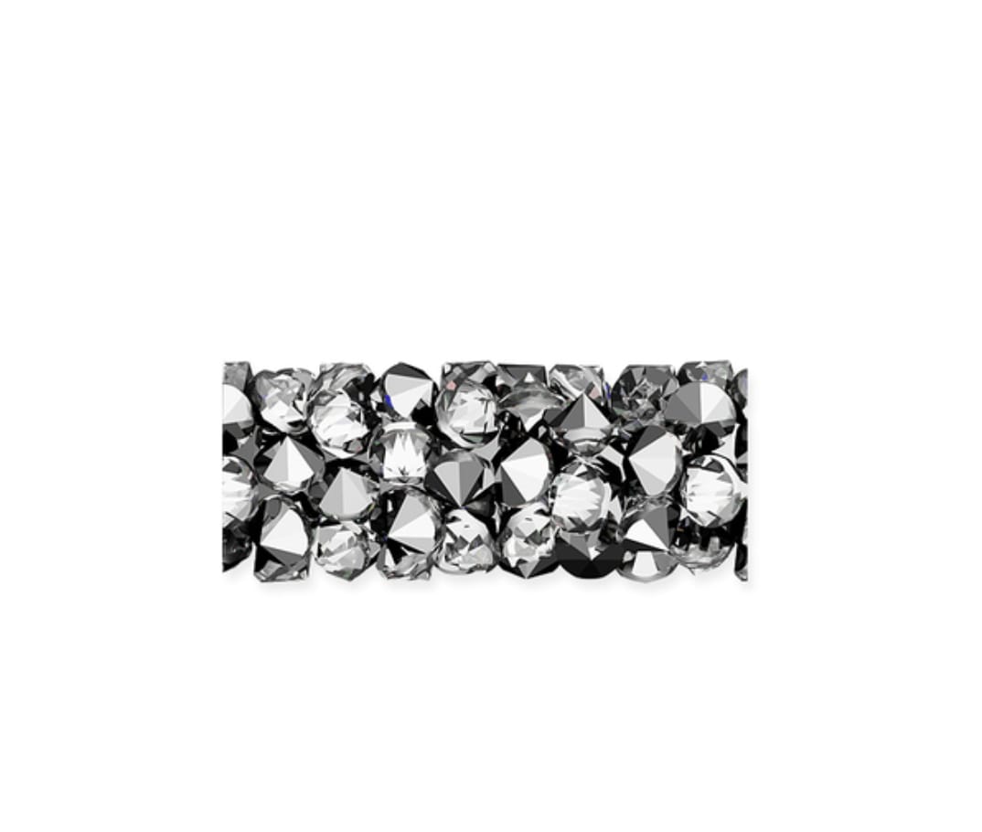 Swarovski® Beads Fine Rocks Tube Light Chrome 8x6.7mm