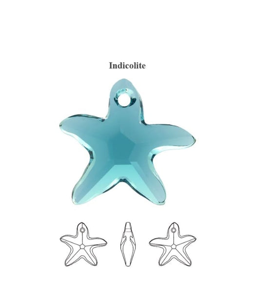 Swarovski® Anhänger Starfish Indicolite 16mm