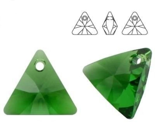 Swarovski® Anhänger Triangle Dark Moss Green 8mm