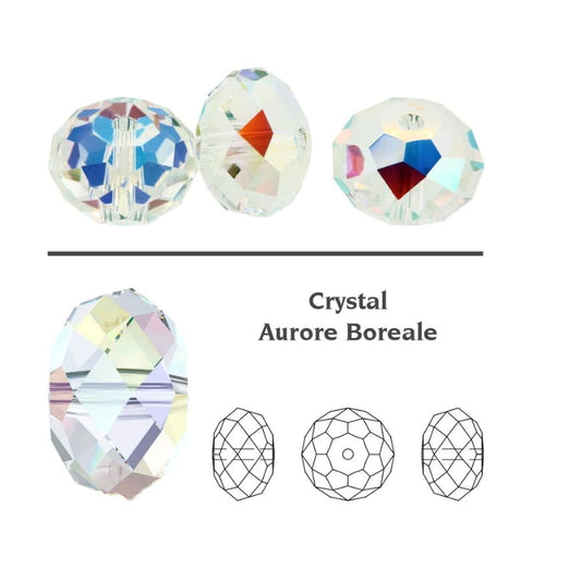 Swarovski® Beads Briolette Aurore Boreale 12mm