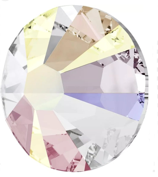 Swarovski® Flatback Rund Aurore Boreale SS30