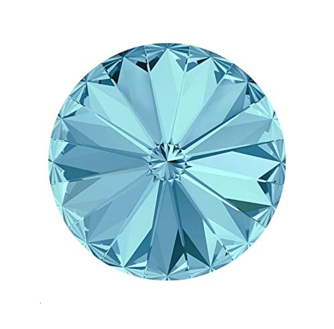 Swarovski® Rivoli Aquamarine 14mm