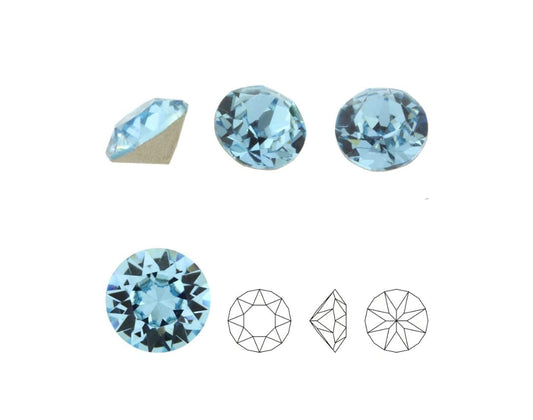 Swarovski® Chaton Aquamarine PP27