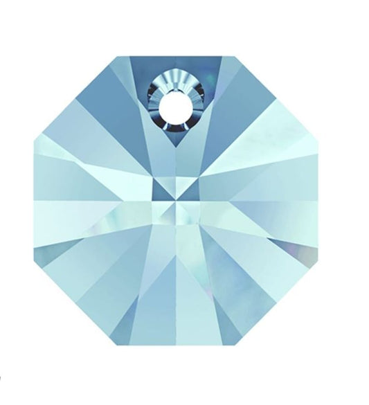 Swarovski® Anhänger Octagon Aquamarine 14mm