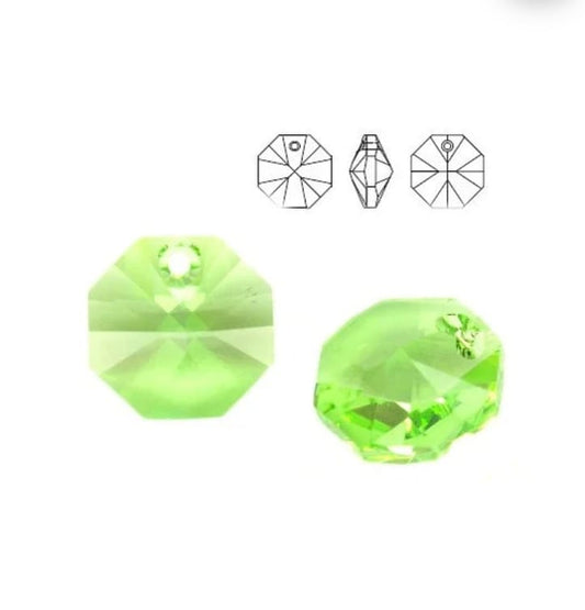 Swarovski® Anhänger Octagon Peridot 14mm