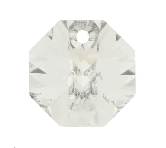 Swarovski® Anhänger Octagon Silver Shade 14mm