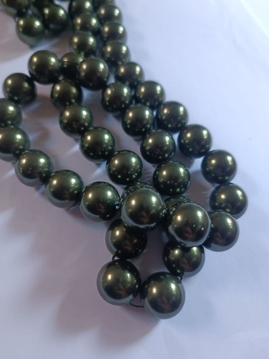 Swarovski® Pearl Dark Green 14mm